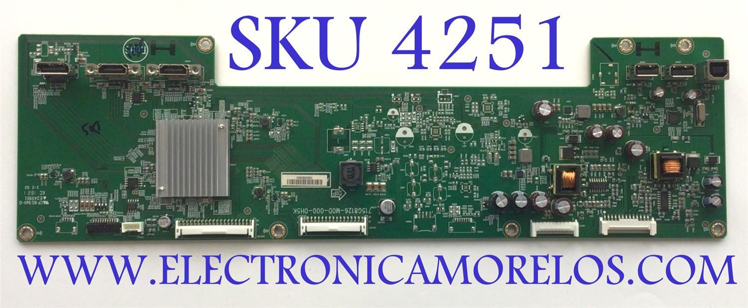 MAIN PARA MONITOR HP / NUMERO DE PARTE GQFCB0HP050 / 715G8126-M0D-000-0H5K / MODELO HSTND-9231-A